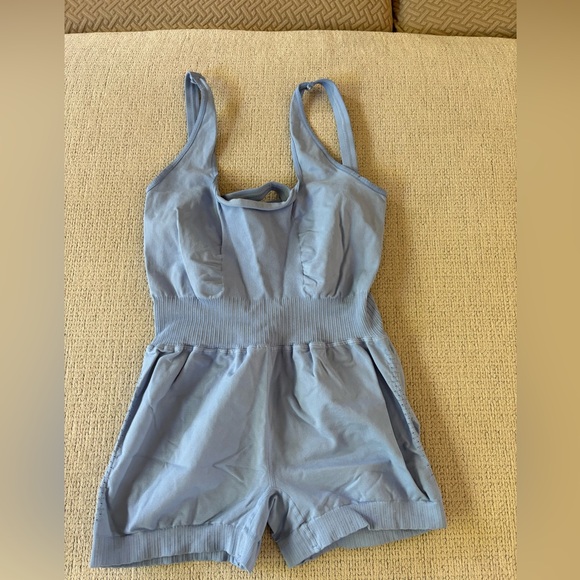 Free People Good Karma Runsie in Cloudy M/L - Picture 4 of 6